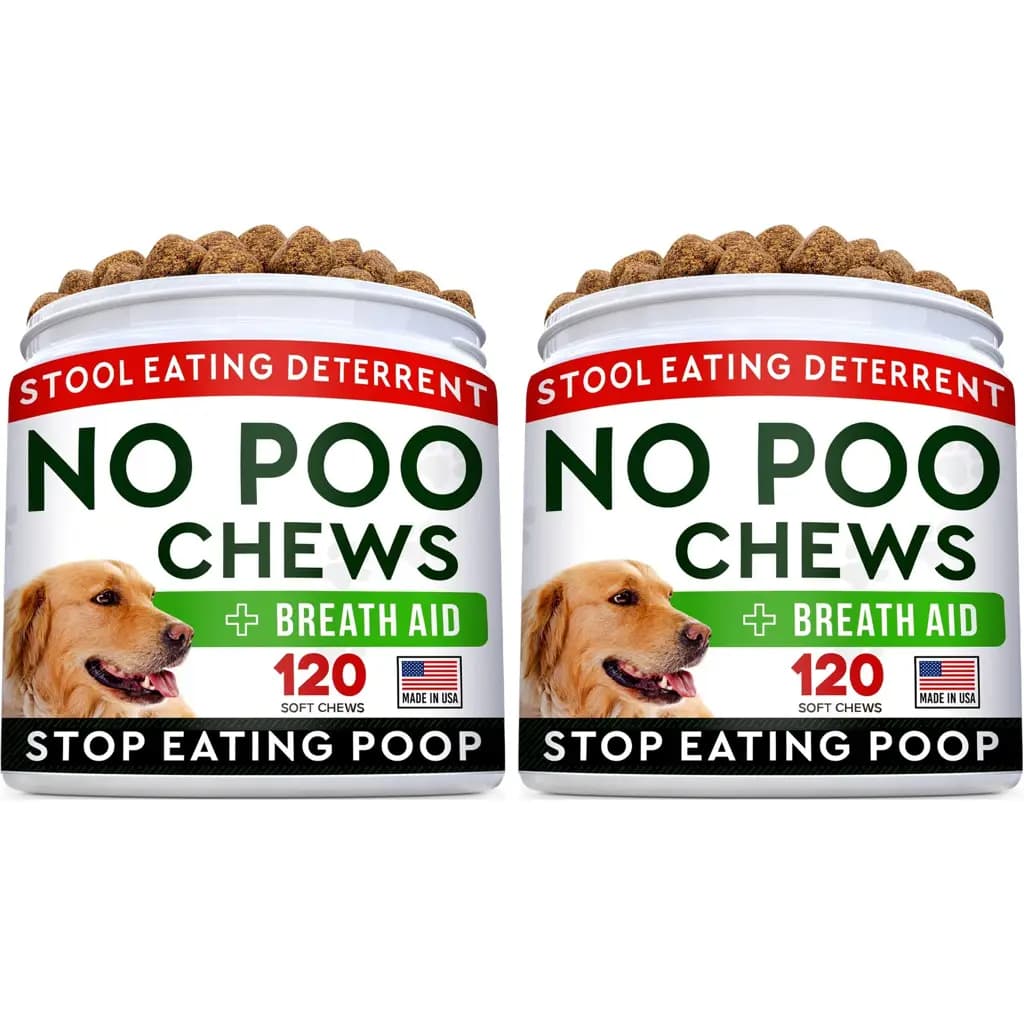 StrellaLab No Poo & Coprophagia Stool Eating Deterrent Gut Health & Immune Support Chew Supplement for Dogs, 240 count