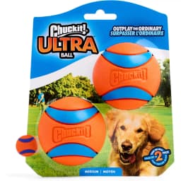 Chuckit! Ultra Rubber Ball Tough Dog Toy, Medium, 2 pack