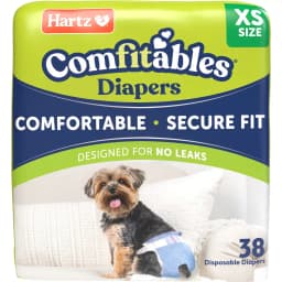 Hartz Comfitables Male & Female Dog Diapers, X-Small: 8 to 12-in waist, 38 count