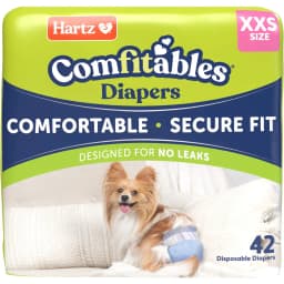 Hartz Comfitables Male & Female Dog Diapers, XX-Small: Up to 10-in waist, 42 count