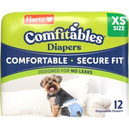 Hartz Comfitables Male & Female Dog Diapers, X-Small: 8 to 12-in waist, 12 count