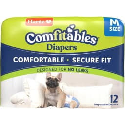 Hartz Comfitables Male & Female Dog Diapers, Medium: 15 to 22-in waist, 12 count