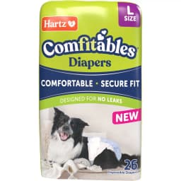 Hartz Comfitables Male & Female Dog Diapers, Large: 22 to 34-in waist, 26 count