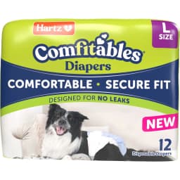 Hartz Comfitables Male & Female Dog Diapers, Large: 22 to 34-in waist, 12 count