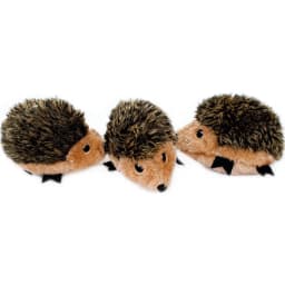 ZippyPaws Burrow Squeaky Hide & Seek Plush Dog Toy, Hedgehog Den, Refills