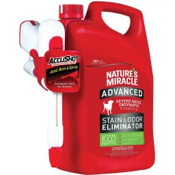 Nature's Miracle Enzymatic Formula Advanced Dog Stain & Odor Eliminator, 1.3-gal bottle, Fresh Scent