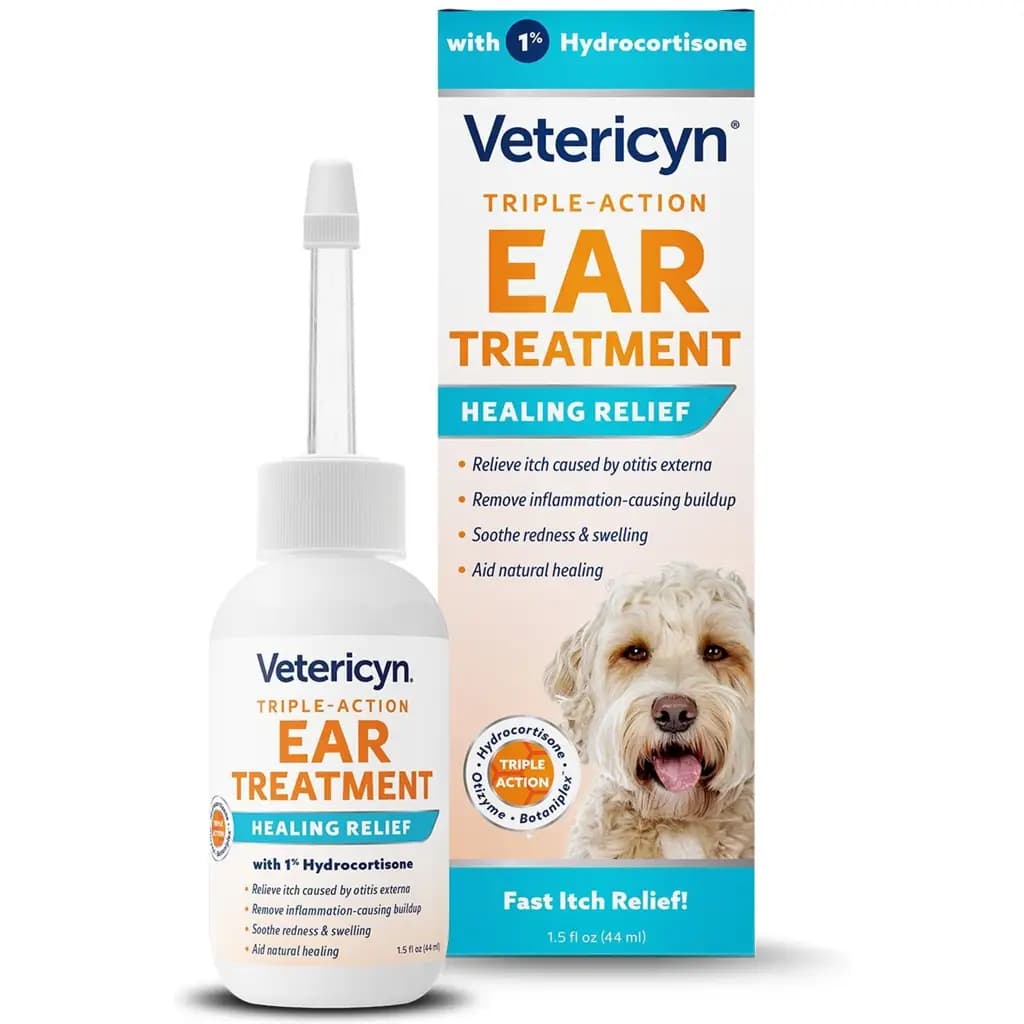 Vetericyn Triple-Action Ear Treatment for Dogs & Cats, 1.5-fl oz bottle