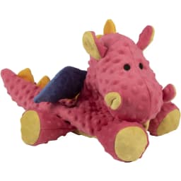 Dragons Chew Guard Squeaky Plush Dog Toy, Coral, X-Large