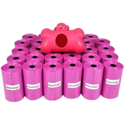 Downtown Pet Supply Dog Poop Bags & Dispenser, Pink, 500 bags