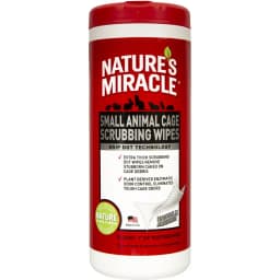 Nature's Miracle Small Animal Cage Scrubbing Wipes, 30 count