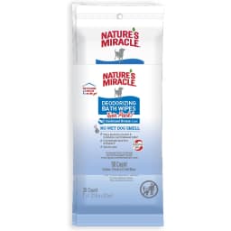 Nature's Miracle Deodorizing Dog Bath Wipes, 2-Pack, 50 count, Sunkissed Breeze