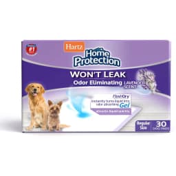 Hartz Home Protection Odor Eliminating Dog Pee Pads, 21 x 21-in, 30 count, Lavender Scented