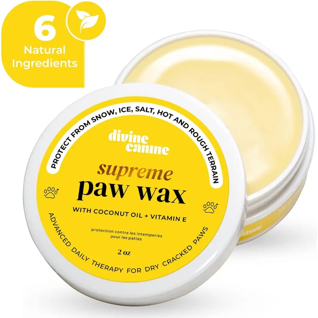 Divine Canine Supreme Paw Wax with Coconut Oil & Vitamin E Dog Paw Cream, 2-oz balm