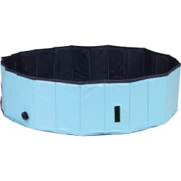 Dog Splash Pool, Portable Swimming Pool, Blue, Small