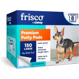 Frisco Large Premium Dog Training & Potty Pads, 22 x 23-in, Unscented, 150 count, Dog Sketch Print