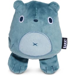 Super Chewer Bear Hugger 2-in-1 Plush Exterior with Hard Core Tough Dog Chew Toy, Grey