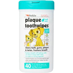 Plaque Toothwipes Fresh Mint Flavor Dog & Cat Dental Wipes, 40 count