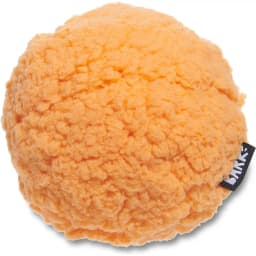 BARK Super Chewer Cheeze Brawl 2-in-1 Plush Exterior with Hard Core Tough Squeaky Dog Chew Toy