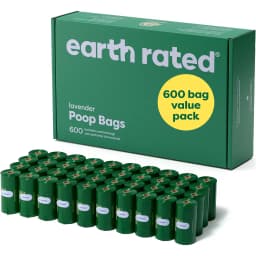 Earth Rated Dog Poop Bags, Refill Rolls, Lavender Scented, 600 count