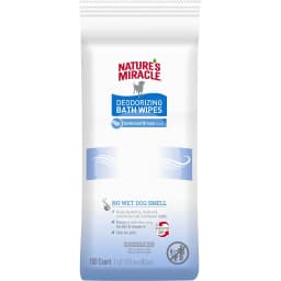 Nature's Miracle Deodorizing Dog Bath Wipes, 100 count, Sunkissed Breeze