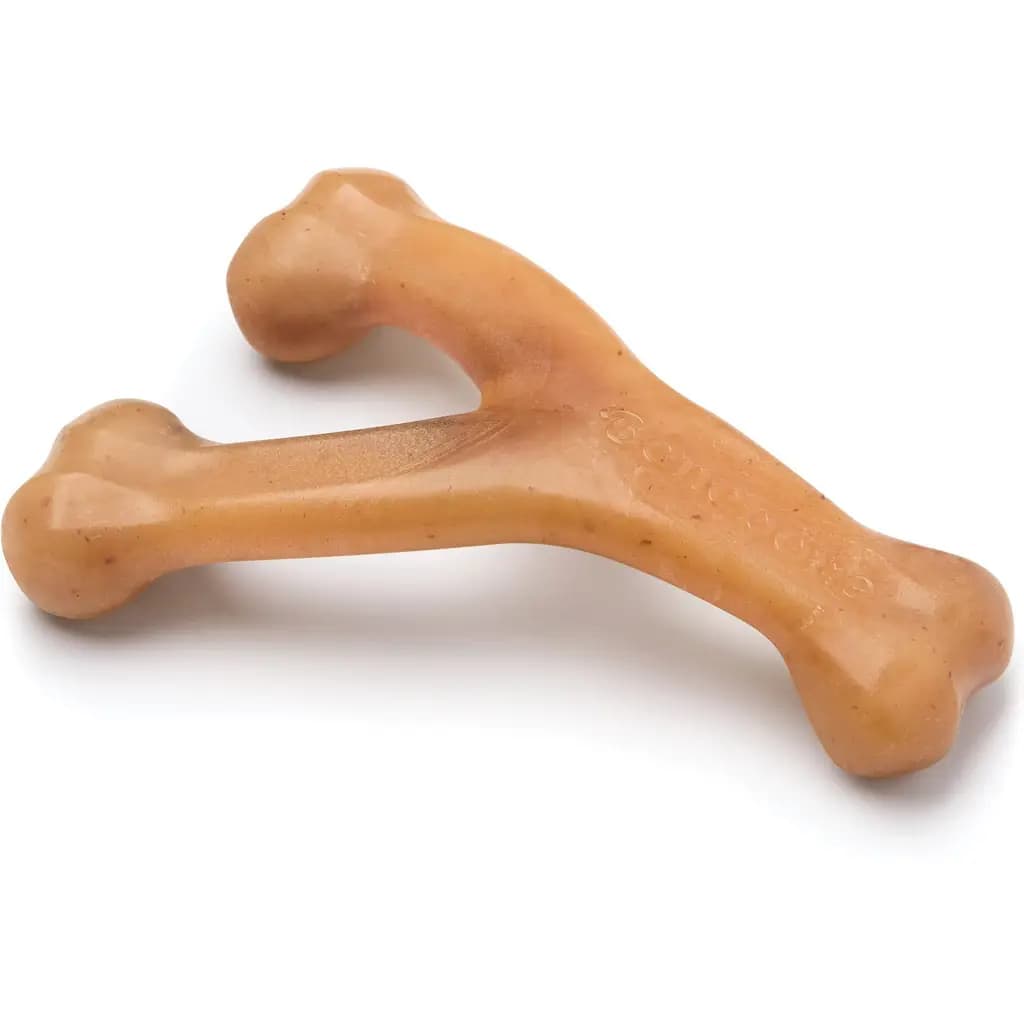 Rotisserie Chicken Flavor Wishbone Tough Dog Chew Toy, Medium