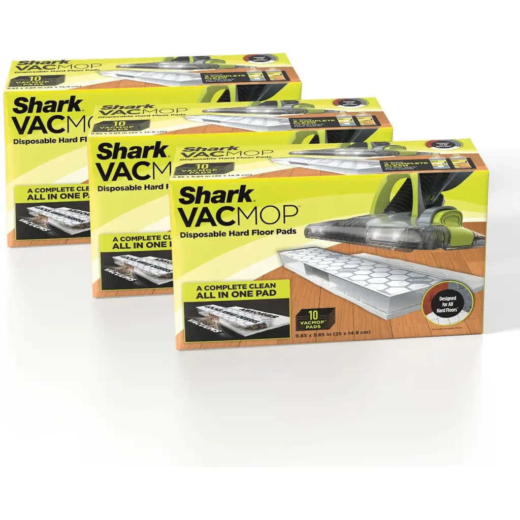 Shark Vacmop Hard Floor Vacuum Disposable Pads, 30 count