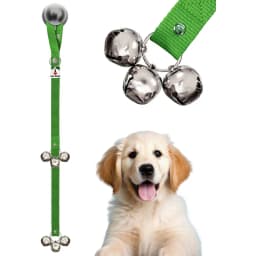 Potty Bells Original Dog Doorbell, Green