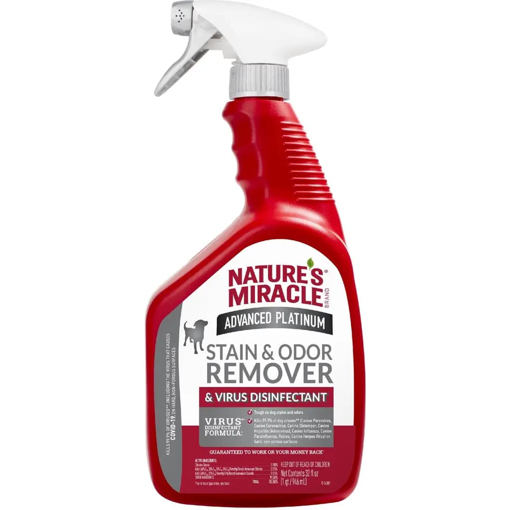 Advanced Platinum Dog Stain & Odor Remover & Virus Disinfectant, 32-fl oz bottle