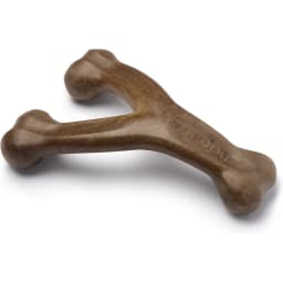 Benebone Bacon Flavor Wishbone Tough Dog Chew Toy, Giant