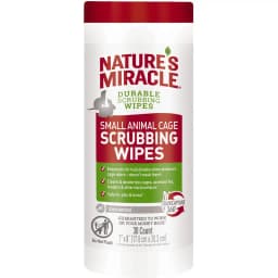 Nature's Miracle Small Animal Cage Scrubbing Wipes, 30 count