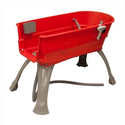 Booster Bath Elevated Dog Bathing & Grooming Center, Medium, Red