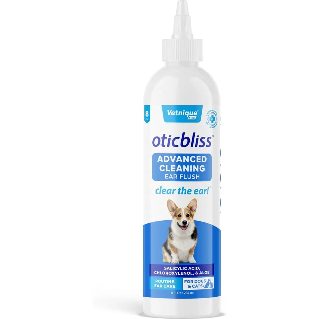 Vetnique Labs Octibliss Dog & Cat Dirt & Wax Removal Cleaning Ear Flush, 8-fl oz bottle