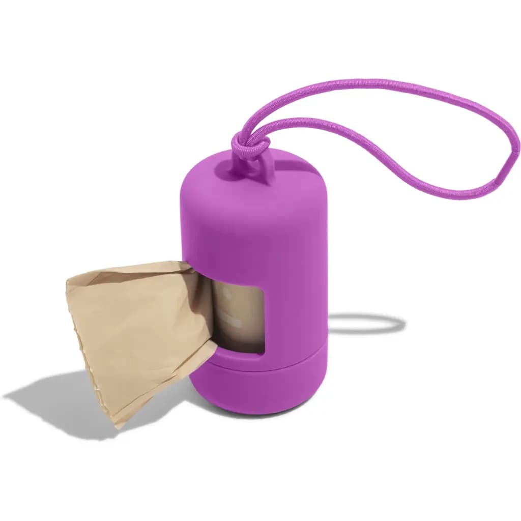 Wild One Dog Poop Bag Carrier, Orchid