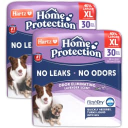Hartz Home Protection No Odor No Leaks Lavender Scented X-Large Dog Pads, 30 x 21-in, 60 count