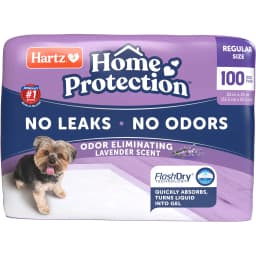 Hartz Home Protection Odor Eliminating Dog Pee Pads, 100 count