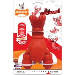 Nylabone Power Chew Lobster Dog Toy, Red, Small