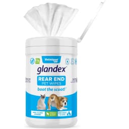 Vetnique Labs Glandex Boot the Scoot Rear End Anal Gland Cleaning & Deodorizing Hygienic Dog & Cat Wipes, 75 count