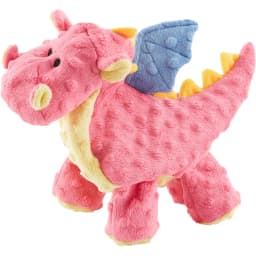 Dragons Chew Guard Squeaky Plush Dog Toy, Coral, Large