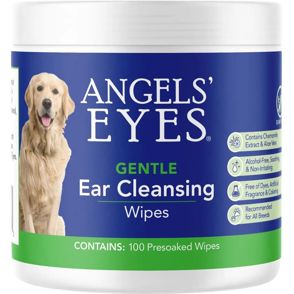 Angels' Eyes Gentle Dog Ear Cleaning Wipes, 100 count