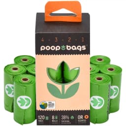 The Original Poop Bags USDA Certified Biobased Rolls, Orange Scented, 120 count