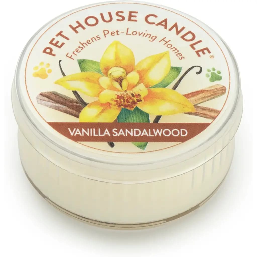 Vanilla Sandalwood Natural Plant-Based Mini Candle, 1.5-oz jar