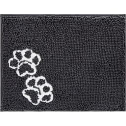 Frisco Microfiber Chenille Paw Print Mat, Small/Medium