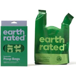 Earth Rated Dog Poop Bags with Handles, Lavender Scented, 120 Handle Bags