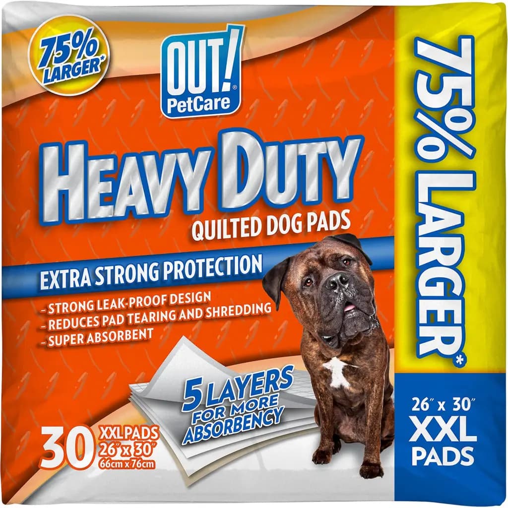 Heavy Duty XX-Large Dog Pads, 26 x 30-in, 30 count
