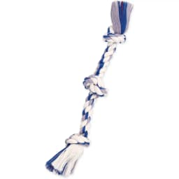 Cottonblend 3 Knot Dog Rope Toy, Color Varies, Mini