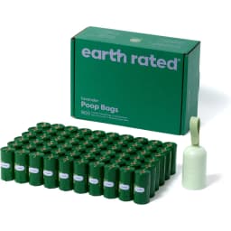 Earth Rated Dog Poop Bag Holder with Dog Poop Bags, Lavender Scented, 1 Dispenser & 900 bags