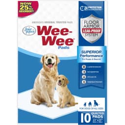 Four Paws Superior Performance Dog Pee Pads, 22 x 23-in, 10 count