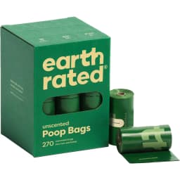 Earth Rated Dog Poop Bags, Refill Rolls, Unscented, 270 count