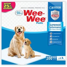 Four Paws Superior Performance Dog Pee Pads, 22 x 22-in, 200 count