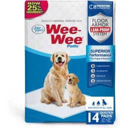 Four Paws Superior Performance Dog Pee Pads, 22 x 22-in, 14 count